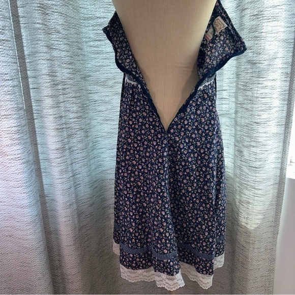 Gunne Sax by Jessica San Francisco 1970s Peplum Sundress Size 7 Fits like a 3 - Picture 7 of 16